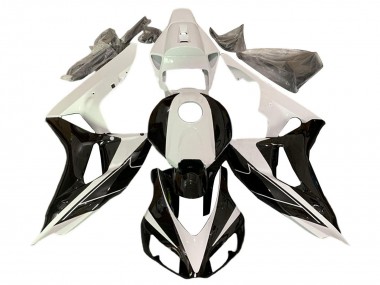 2006-2007 Honda CBR1000RR Motorcycle Fairings - Pearl White Glossy Black