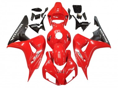 2006-2007 Honda CBR1000RR Motorcycle Fairings - Red Matte Black