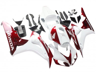2006-2007 Honda CBR1000RR Motorcycle Fairings - White Red
