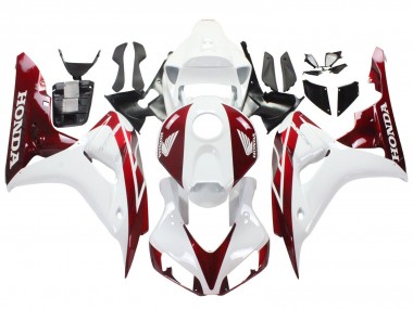 2006-2007 Honda CBR1000RR Motorcycle Fairings - White Red