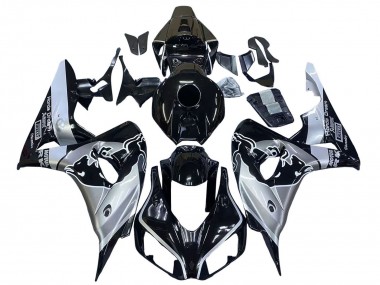 2006-2007 Honda CBR1000RR Motorcycle Fairings - Silver Glossy Black Red Bull