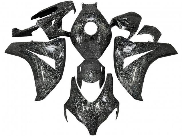 2008-2011 Honda CBR1000RR Motorcycle Fairings - Black Forged Carbon Fiber