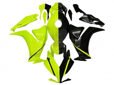 2012-2016 Honda CBR1000RR Motorcycle Fairing - Fluorescent Green Glossy Black