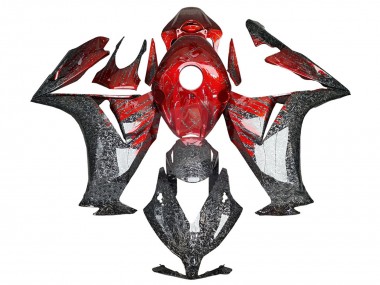 2012-2016 Honda CBR1000RR Motorcycle Fairings - Red Black Forged Carbon Fiber