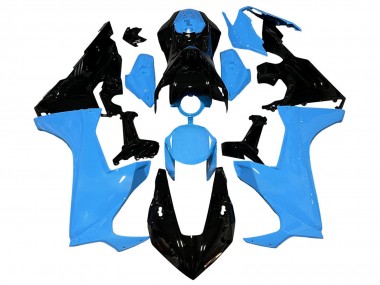 2017-2023 Honda CBR1000RR Motorcycle Fairings - Blue Glossy Black