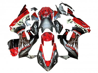 2017-2023 Honda CBR1000RR Motorcycle Fairings - Red Grey Black Monster Shark