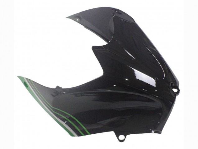 2012-2024 Kawasaki ZX14R ZZR1400 Motorcycle Fairings - Green Glossy Black Stripe