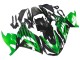 2012-2024 Kawasaki ZX14R ZZR1400 Motorcycle Fairing Kits - Green Glossy Black
