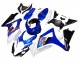 2007-2008 Suzuki GSXR 1000 Motorcycle Fairings - White Blue Black Red