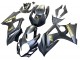 2007-2008 Suzuki GSXR 1000 Motorcycle Fairings - Matte Black Gold Decal