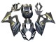 2007-2008 Suzuki GSXR 1000 Motorcycle Fairings - Matte Black Gold Decal