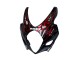 2007-2008 Suzuki GSXR 1000 Motorcycle Fairings - Black Red Flame