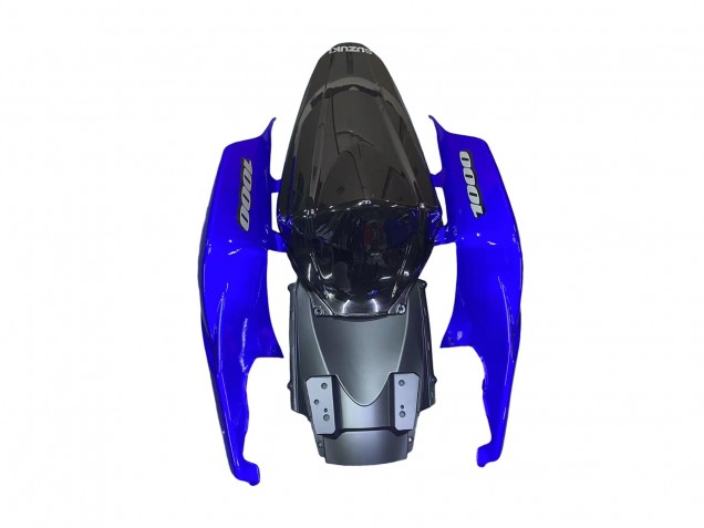 2007-2008 Suzuki GSXR 1000 Motorcycle Fairing Kits - Blue Glossy Black