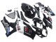 2007-2008 Suzuki GSXR 1000 Motorcycle Fairings - Glossy Black White West