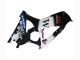 2007-2008 Suzuki GSXR 1000 Motorcycle Fairings - Glossy Black White West