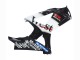 2007-2008 Suzuki GSXR 1000 Motorcycle Fairings - Glossy Black White West
