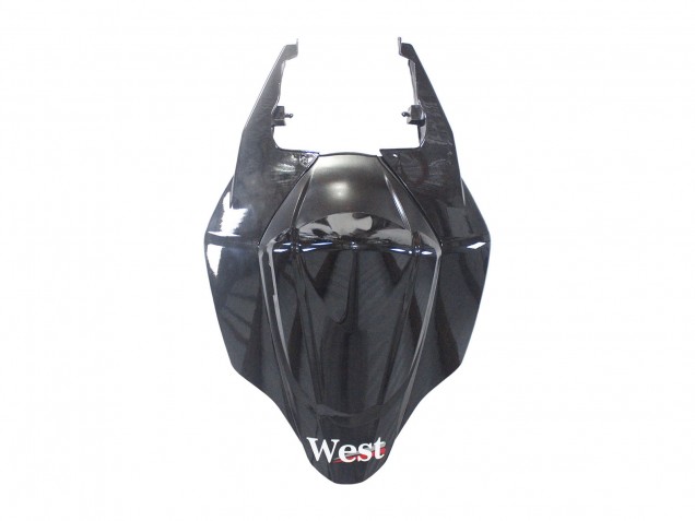 2007-2008 Suzuki GSXR 1000 Motorcycle Fairings - Glossy Black White West
