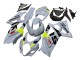 2007-2008 Suzuki GSXR 1000 Motorcycle Fairings - Light Grey Green Black