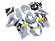 2007-2008 Suzuki GSXR 1000 Motorcycle Fairings - Light Grey Green Black
