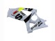 2007-2008 Suzuki GSXR 1000 Motorcycle Fairings - Light Grey Green Black