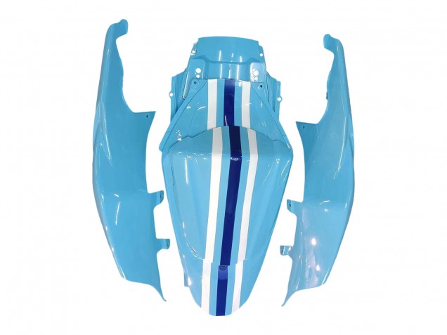 2007-2008 Suzuki GSXR 1000 Motorcycle Fairings - Light Blue Yellow Black Motul Rizla