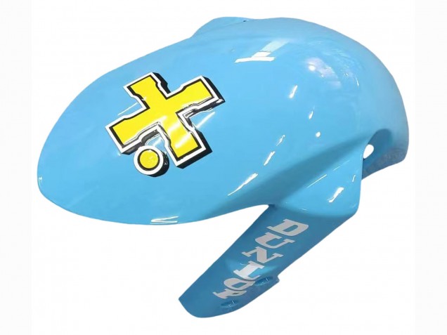 2007-2008 Suzuki GSXR 1000 Motorcycle Fairings - Light Blue Yellow Black Motul Rizla