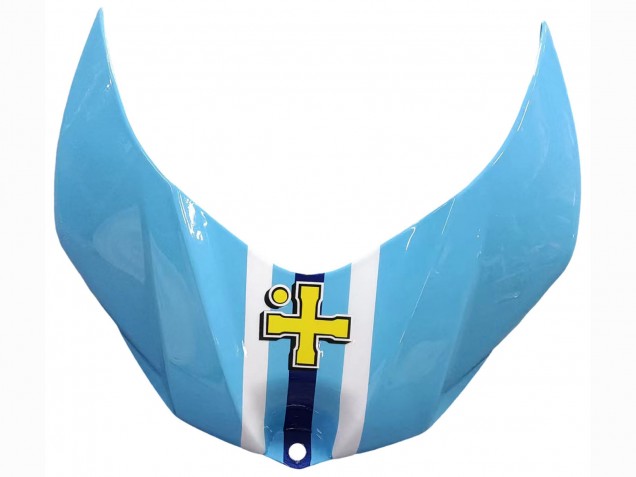 2007-2008 Suzuki GSXR 1000 Motorcycle Fairings - Light Blue Yellow Black Motul Rizla