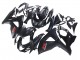 2007-2008 Suzuki GSXR 1000 Motorcycle Fairings - Matte Black Red Decal