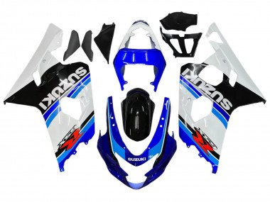 2004-2005 Suzuki GSXR 600 / GSXR 750 Motorcycle Fairing - White Blue Black Red