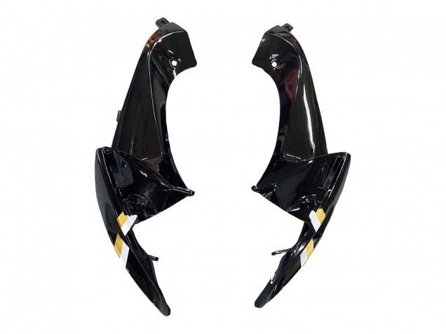 2006-2007 Suzuki GSXR 600 / GSXR 750 Motorcycle Fairings - Glossy Black White Motul Lucky Strike