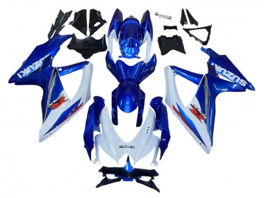 2008-2010 Suzuki GSXR 600 / GSXR 750 Motorcycle Fairing Kits - Blue White Red