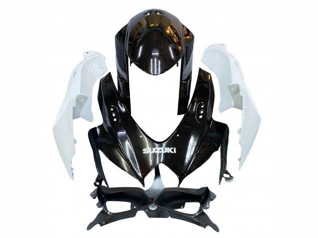 2008-2010 Suzuki GSXR 600 / GSXR 750 Motorcycle Fairing - White Black