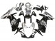 2011-2024 Suzuki GSXR 600 / GSXR 750 Motorcycle Fairing - Glossy Black Silver