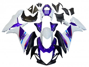 2011-2024 Suzuki GSXR 600 / GSXR 750 Motorcycle Fairings - Blue Purple White