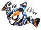 2011-2024 Suzuki GSXR 600 / GSXR 750 Motorcycle Fairings - Light Blue Orange Black White Shark 46