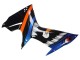2011-2024 Suzuki GSXR 600 / GSXR 750 Motorcycle Fairings - Light Blue Orange Black White Shark 46