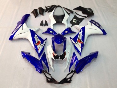 2011-2024 Suzuki GSXR 600 / GSXR 750 Motorcycle Fairings - Blue White