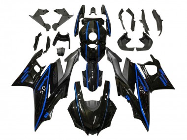 2019-2021 Yamaha YZF R3/R25 Motorcycle Fairings - Glossy Black Blue Matte Black
