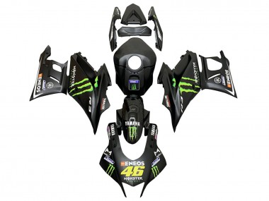 2019-2021 Yamaha YZF R3/R25 Motorcycle Fairings - Black Green ENEOS Monster 46
