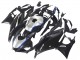 2022-2024 Yamaha YZF R3/R25 Motorcycle Fairings - Black Carbon Fiber Style Silver Blue