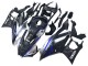 2022-2024 Yamaha YZF R3/R25 Motorcycle Fairings - Marble Black Silver Blue Forged Carbon Fiber Style