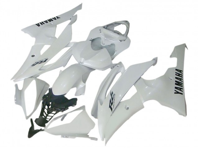 2008-2016 Yamaha YZF 600 R6 Motorcycle Fairings - Glossy White