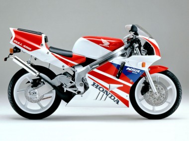1990-1993 Honda NSR250R Motorcycle Fairings - White Red Blue