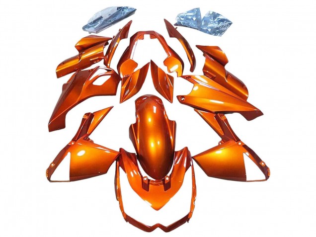 2010-2013 Kawasaki Z1000 Motorcycle Fairings - Burnt Orange