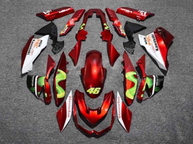 2010-2013 Kawasaki Z1000 Motorcycle Fairings - Red White Green Monster 46