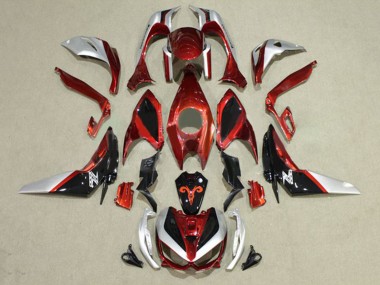 2014-2019 Kawasaki Z1000 Motorcycle Fairings - Red Silver Black