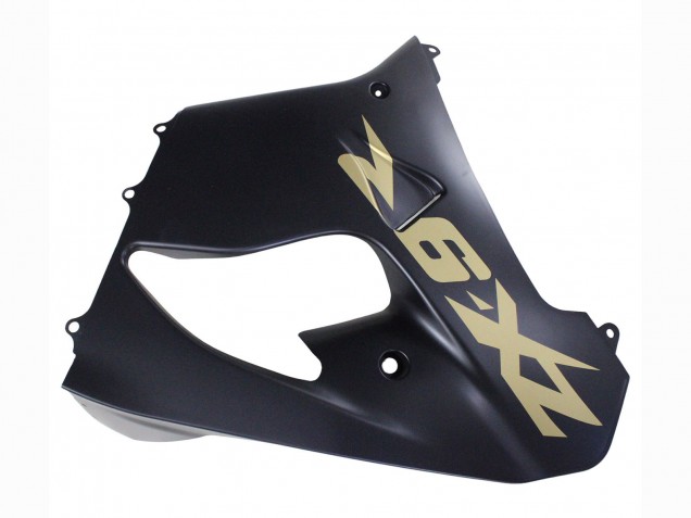 2000-2001 Kawasaki ZX9R Motorcycle Fairings - Matte Black Gold