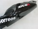 2000-2001 Kawasaki ZX9R Motorcycle Fairings - Glossy Black White West