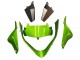 2000-2001 Kawasaki ZX9R Motorcycle Fairings - Green Flame