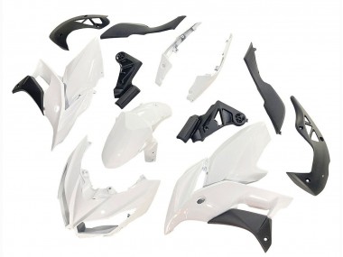 2015-2021 Kawasaki Versys 650 Motorcycle Fairings - White Matte Black